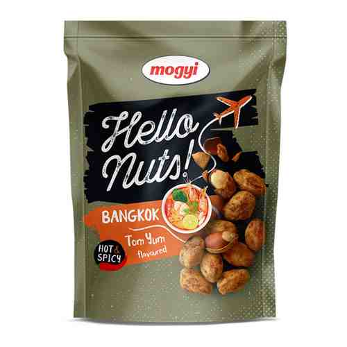 Арахис Mogyi Hello Nuts Bangkok со вкусом Том Ям 100 г арт. 3446533