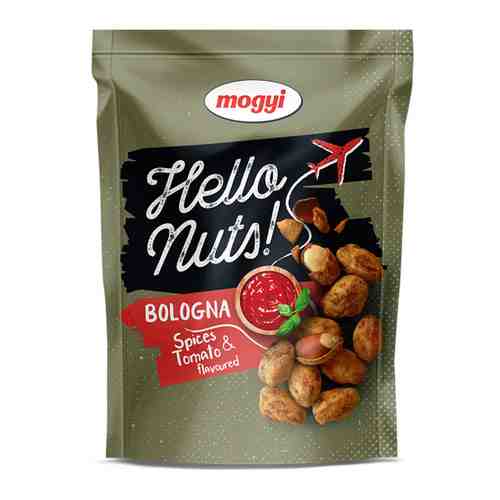 Арахис Mogyi Hello Nuts Bologna со вкусом томатов и специй 100 г арт. 3446534