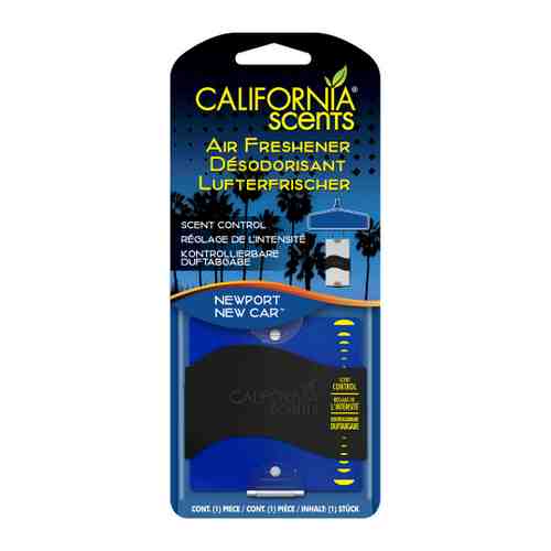 Ароматизатор Energizer California Scents для автомобиля подвесной картонный с регулятором Новая машина Ньюпорт арт. 3438172