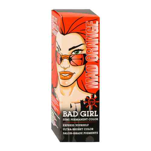 Бальзам для волос оттеночный BAD GIRL Mad Orange неоновый оранжевый 150 мл арт. 3478899