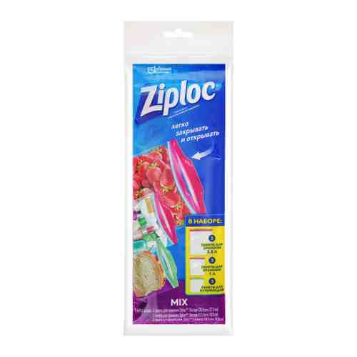 Пакет для продуктов Ziploc 9 штук арт. 3422855