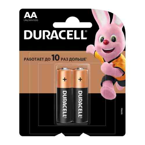 Батарейка Duracell Basic AA LR6 алкалиновая (2 штуки) арт. 3434891