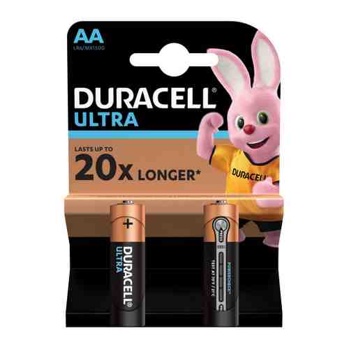Батарейка Duracell Ultra Power AA LR6 алкалиновая (2 штуки) арт. 3434889