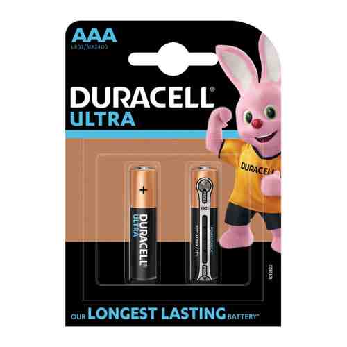 Батарейка Duracell Ultra Power AAA LR03 алкалиновая (2 штуки) арт. 3434890