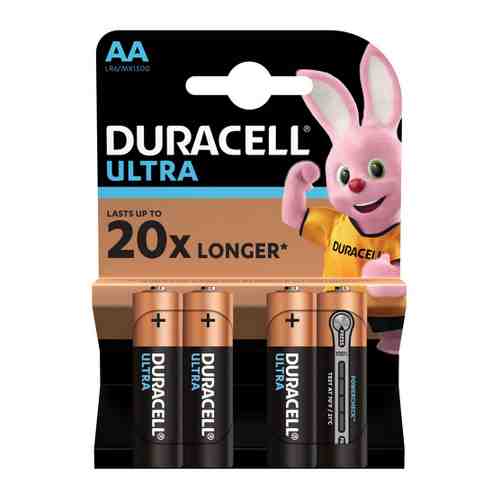 Батарейка Duracell UltraPower AA LR6 алкалиновая (4 штуки) арт. 3358769