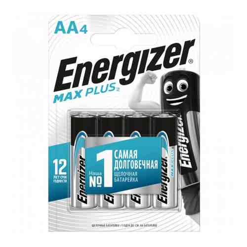 Батарейка Energizer Max Plus AA E91 BP4 щелочная (4 штуки) арт. 3368701