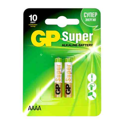 Батарейка GP Batteries 25A-2CR2 АААА алкалиновая (2 штуки) арт. 3447184