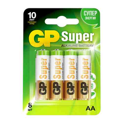 Батарейка GP Batteries АА LR6 алкалиновая (8 штук) арт. 3447183