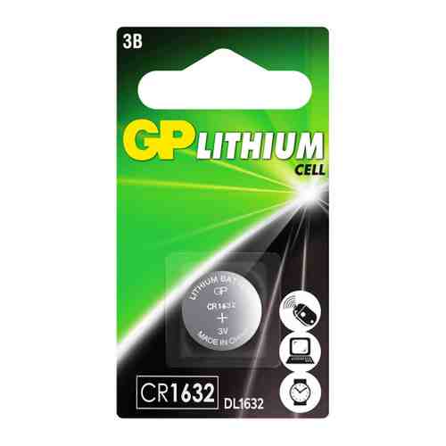 Батарейка GP Batteries CR1632 литиевая арт. 3447196