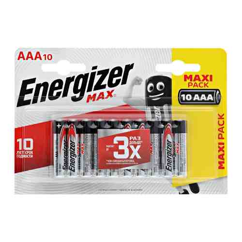 Батарейки Energizer Max AAA/LR03 1.5V (10 штук) арт. 3513368