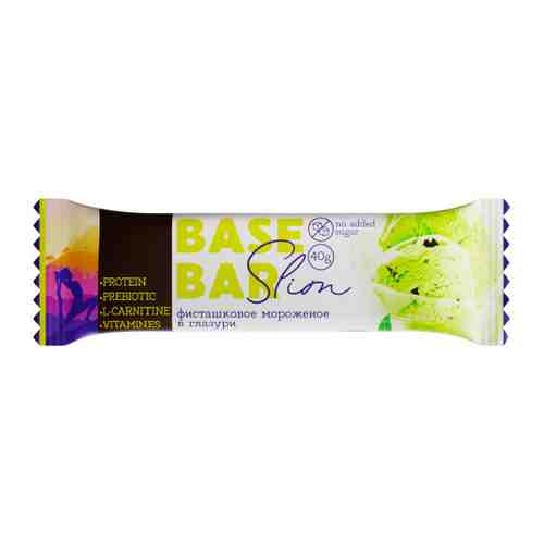 Батончик Base Bar Slim протеиновый вкус фисташковое мороженое 40 г арт. 3520739