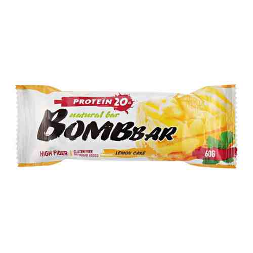 Батончик Bombbar протеиновый неглазированный Лимонный торт 60 г арт. 3449005