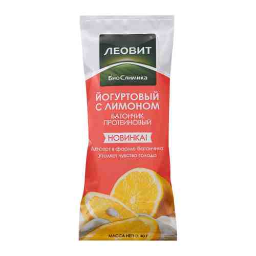 Батончик Леовит протеиновый йогуртовый с лимоном 40 г арт. 3315737