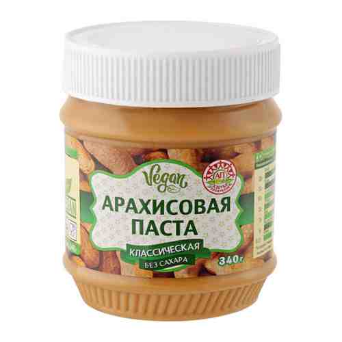 Паста Азбука Продуктов арахисовая классическая без сахара 340 г арт. 3403728