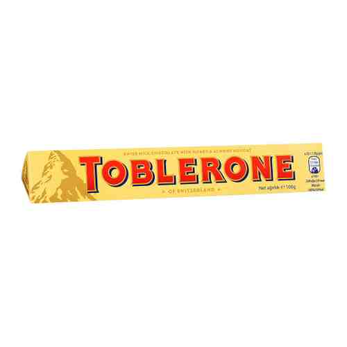 Шоколад Toblerone молочный с медово-миндальной нугой 100 г арт. 3333509