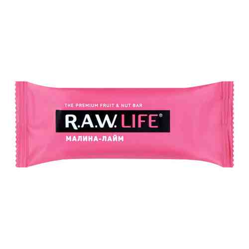 Батончик Raw Life орехово-фруктовый Малина-Лайм 47 г арт. 3375106