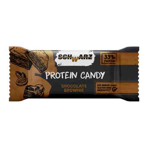 Батончик Schwarz с высоким содержанием протеина 33% Шоколадный брауни в горячем шоколаде 20 г арт. 3519527