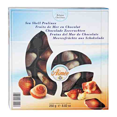 Конфеты Aimee шоколадные Морские ракушки с пралине 250 г арт. 3330534
