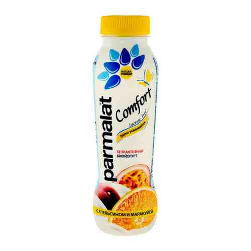 Биойогурт Parmalat Comfort питьевой апельсин маракуйя 1.5% 290 г арт. 3496416