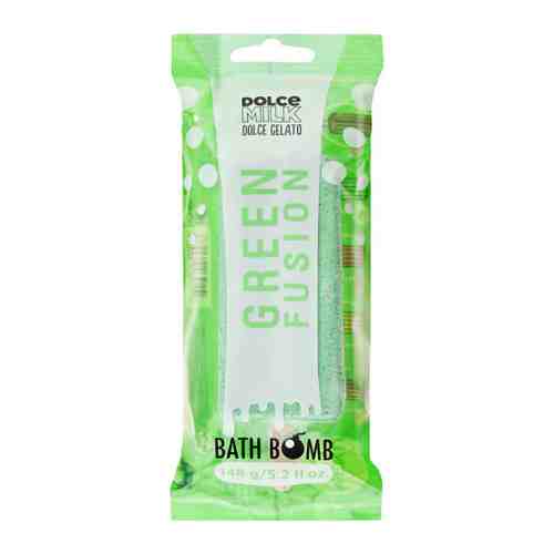 Бомбочка для ванны Dolce Milk Green Fusion Бурлящее Эскимо 148 г арт. 3487132