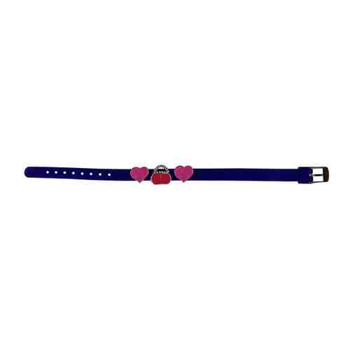 Браслет Clarette силиконовый с декоративными элементами фиолетовый арт. 3437059