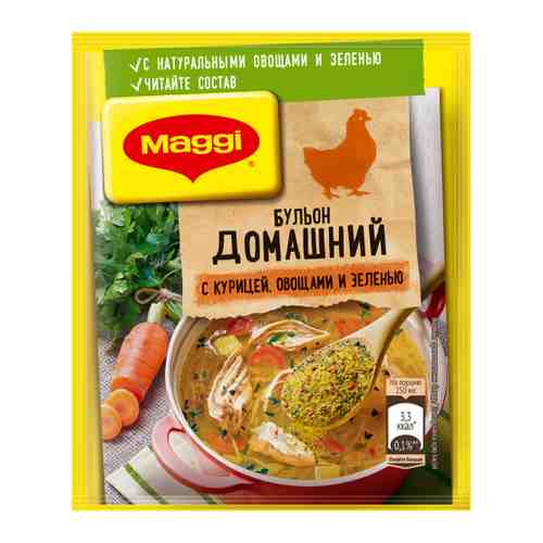 Бульон Maggi куриный с овощами и зеленью порошковый 100 г арт. 3411397