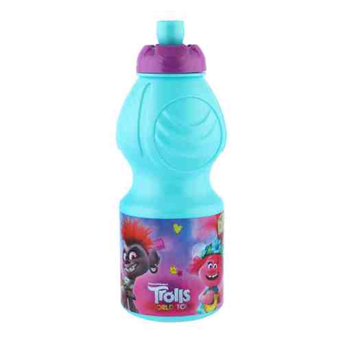 Бутылка для напитков детская Stor S.L. Тролли 2 Мировое турне пластиковая спортивная 400 мл арт. 3425219