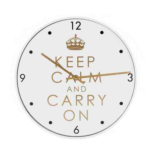 Часы настенные Magic Home кварцевые Keep calm 31.5х4.5 см арт. 3423221