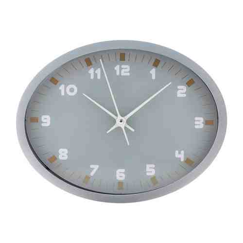 Часы настенные Magic Home кварцевые Овал серые 29.44.0х22.6 см арт. 3423226