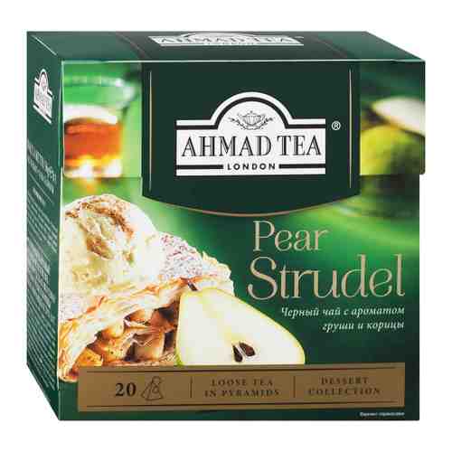 Чай Ahmad Tea Грушевый штрудель черный листовой 20 пирамидок по 1.8 г арт. 3040372