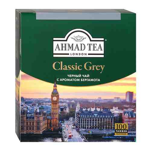 Чай Ahmad Tea Классик Грей черный 100 пакетиков по 1.9 г арт. 3422726
