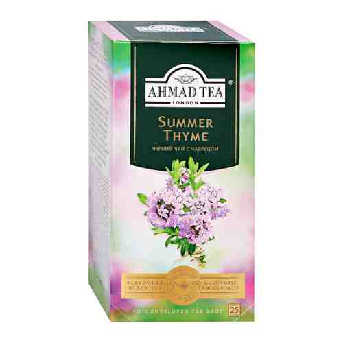 Чай Ahmad Tea Summer Thyme черный листовой 25 пакетиков по 1.8 г арт. 3271747
