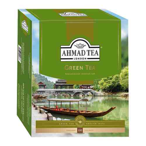 Чай Ahmad Tea Tea зеленый листовой 100 пакетиков по 2 г арт. 3039413