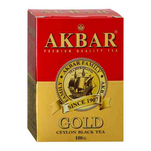 Чай Akbar Gold черный листовой 100 г арт. 3453662