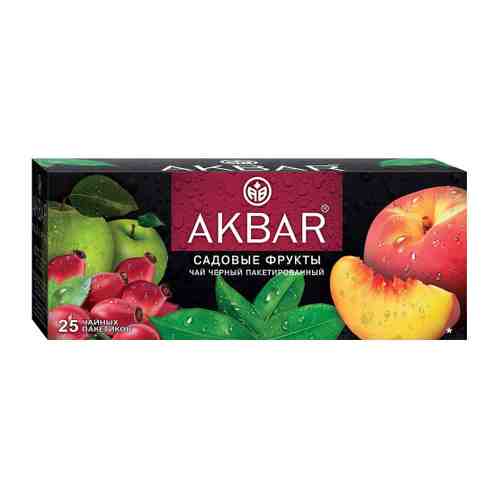 Чай Akbar Садовые фрукты черный 25 пакетиков по 1.5 г арт. 3445439