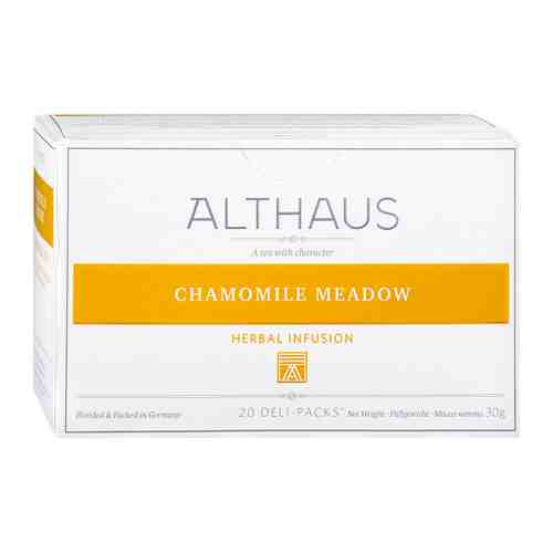 Чай Althaus Chamomile Meadow Deli Pack ромашковый 20 пакетиков по 1.5 г арт. 3443428