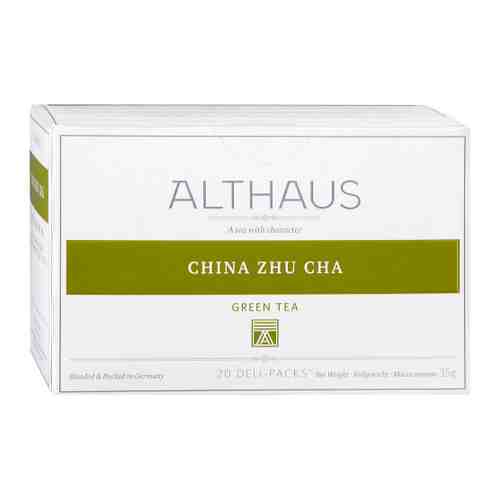 Чай Althaus China Zhu Cha Deli Pack зеленый 20 пакетиков по 1.75 г арт. 3443426