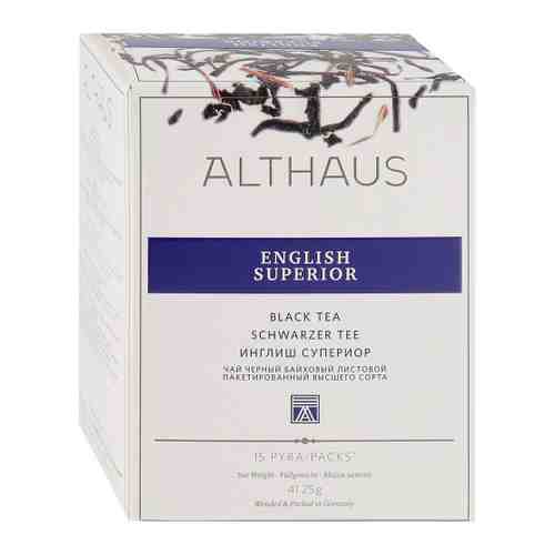 Чай Althaus English Superior черный листовой 15 пирамидок по 2.75 г арт. 3304428