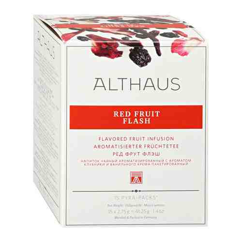 Чай Althaus фруктовый Pyra Pack Red Fruit Flash 15 пакетиков по 2.75 г арт. 3509686
