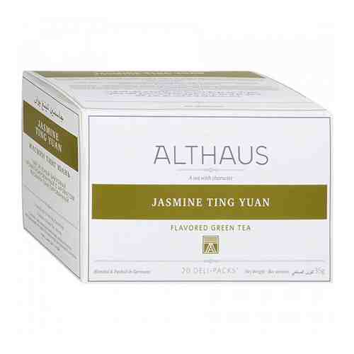 Чай Althaus Jasminе Ting Yuan зеленый с ароматом жасмина 20 пакетиков по 1.75 г арт. 3304426