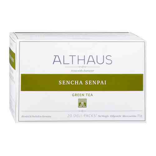 Чай Althaus Sencha Senpai Deli Pack зеленый 20 пакетиков по 1.75 г арт. 3443427