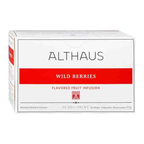 Чай Althaus Wild Berries Deli Pack травяной 20 пакетиков по 2.5 г арт. 3443430