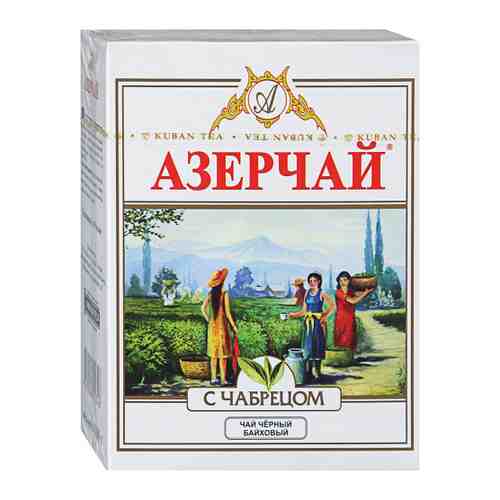 Чай Азерчай черный листовой с чабрецом 100 г арт. 3337134
