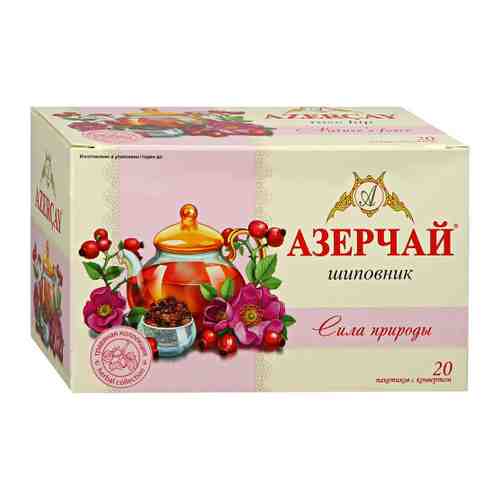 Чай Азерчай Сила природы с шиповником 20 пакетиков по 1.8 г арт. 3379503