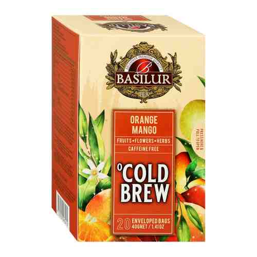 Чай Basilur Холодные Напитки каркаде со вкусом апельсина и манго 20 пакетиков по 2 г арт. 3471426