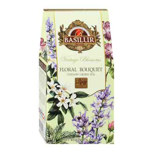 Чай Basilur Винтажные цветы Цветочный букет зеленый 75 г арт. 3515696