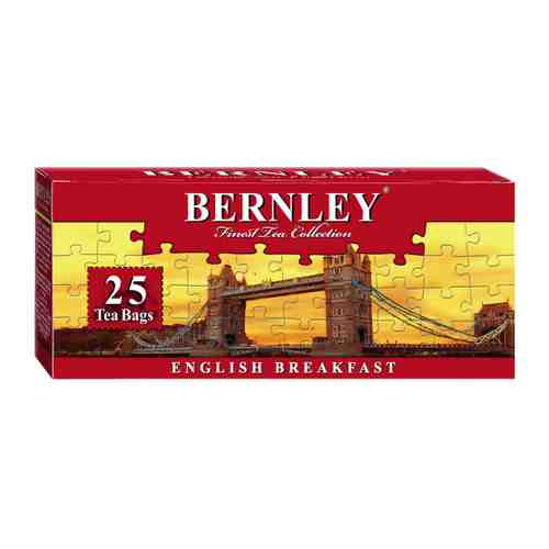 Чай Bernley English Breakfast черный 25 пакетиков по 2 г арт. 3412886