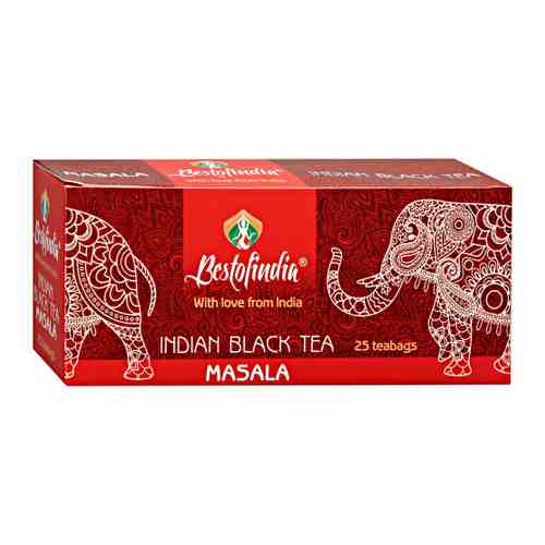 Чай Bestofindia черный индийский со специями 25 пакетиков по 2 г арт. 3445166