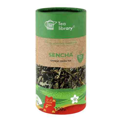Чай Чайная Библиотека Сенча зеленый листовой 100 г арт. 3408188