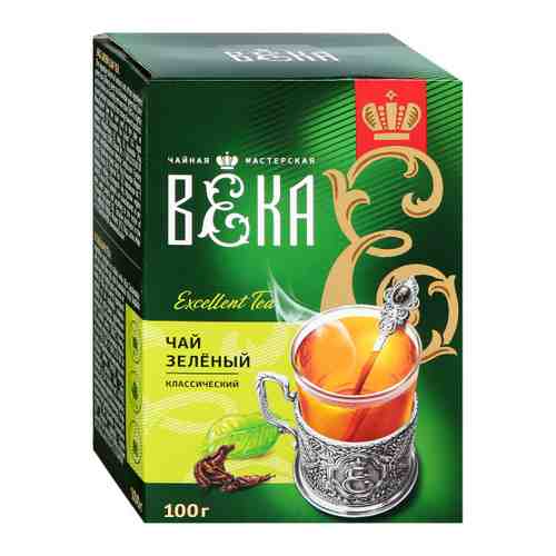 Чай Чайная мастерская ВЕКА зеленый крупнолистовой 100 г арт. 3503257